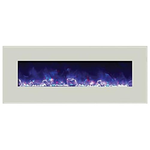  Amantii WM-BI-48-5823-WHTGLS Electric Fireplace