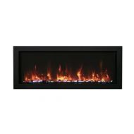 Amantii Panorama Indoor/Outdoor Extra Slim Built in Electric Fireplace (BI-40-XTRASLIM), 40-Inch