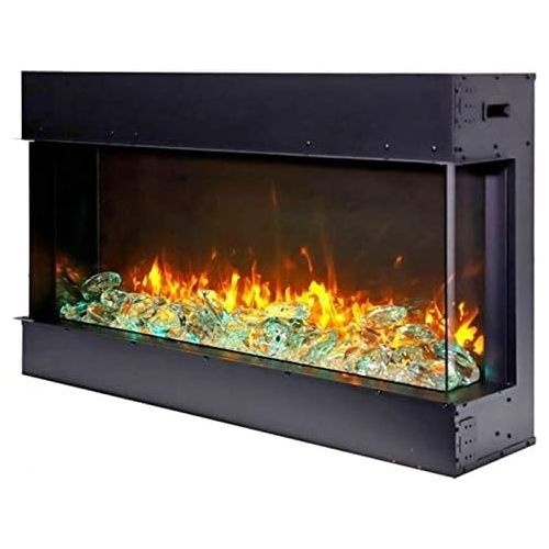  Amantii Tru-View Slim 30 x 10 5/8 3 Sided Glass Electric Fireplace