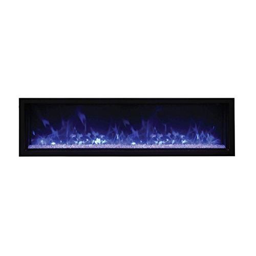  Amantii Panorama Indoor/Outdoor Extra Slim Built in Electric Fireplace (BI-60-XTRASLIM), 60-Inch