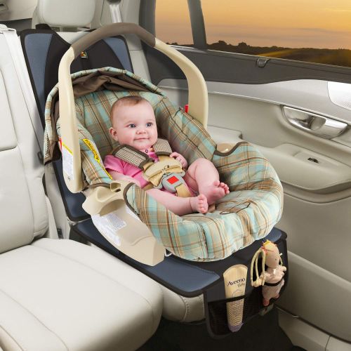  Amar Co. AMAR Car Seat Protector with Thickest Padding - Featuring XL Size, Durable, Anti-Slip, Heavy Duty, Waterproof 600D Fabric, PVC Leather Reinforced Corners & 2 Large Pockets for Hand