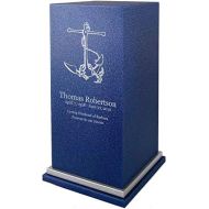 Amaranthine Urn Company PERSONALIZED Engraved Nautical Cremation Urn for Human Ashes-Made in America-Handcrafted in the USA by Amaranthine Urns-Eaton SE-Adult Funeral Urn (up to 200 lbs living weight) (De