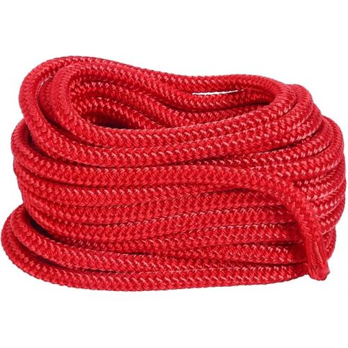  Amarine Made Double Braided Nylon Dock Lines 9500 lbs Breaking Strength (L:25 ft. D:3/4 inch Eyelet:12 inch) 2 Pack of Marine Mooring Rope Boat Dock Lines Working Load Limit:1900 lbs