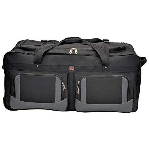  Amaro 33in Rolling Duffel Bag With Wheels | Travel Duffle Luggage Bag | Lightweight Rolling Bag L | Retractable Pull Handle