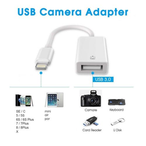  [아마존 핫딜]  [아마존핫딜]Amatage USB-Kamera-Adapter,USB OTG-Kabel Mannlich USB Female Adapter,Keine App benoetigt