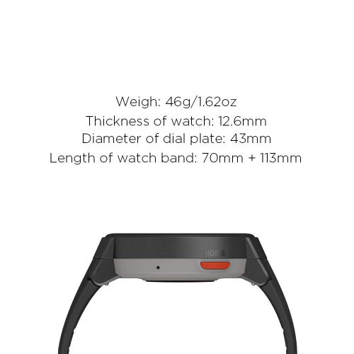  Amazfit Verge Smartwatch with Alexa Built-in, GPS Plus GLONASS All-Day Heart Rate and Activity Tracking, 5-Day Battery Life, Ability to Make and Answer Phone Calls, IP68 Waterproof