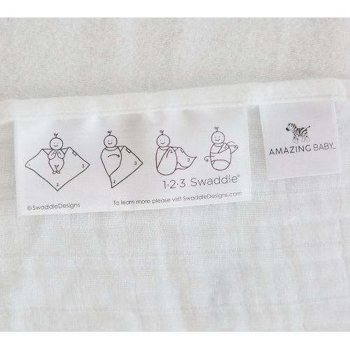  Amazing Baby Muslin Swaddle Blankets, Set of 4, Premium Cotton, Love You Forever, Pink