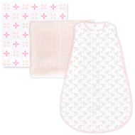 Amazing Baby Gift Set, 3-Piece Set, Cotton Sleeping Sack, Muslin Swaddle, Cellular Blanket, Sunwashed Pink