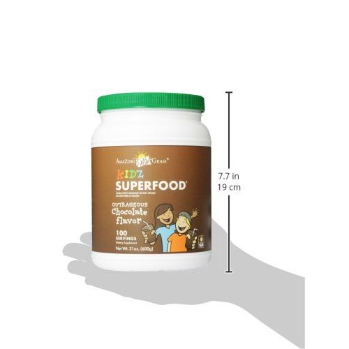  Amazing Grass, Organic Vegan Kids Superfood Powder with 30+ fruits & Super Greens, Flavor:...