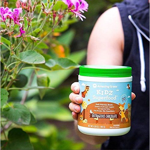  Amazing Grass, Organic Vegan Kids Superfood Powder with 30+ fruits & Super Greens, Flavor:...