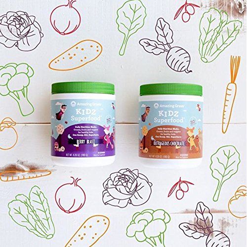  Amazing Grass, Organic Vegan Kids Superfood Powder with 30+ fruits & Super Greens, Flavor:...