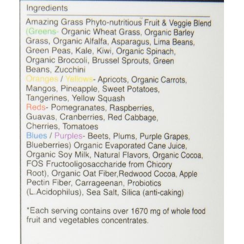  Amazing Grass, Organic Vegan Kids Superfood Powder with 30+ fruits & Super Greens, Flavor:...