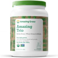 Amazing Grass Organic Trio Greens Powder with Wheatgrass, Barley Grass and Alfalfa, 100...