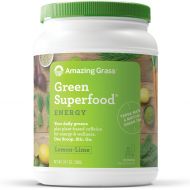 Amazing Grass Energy Green Superfood Organic Powder, Natural Caffeine with Wheat Grass, 7...