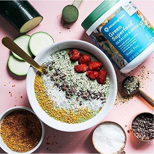  Amazing Grass Green Superfood Alkalize & Detox Organic Plant Based Powder with Wheat Grass and...
