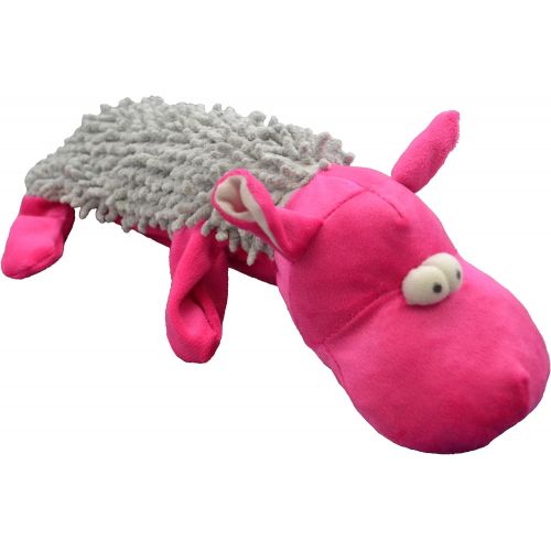  Amazing Pet Products Bottle Shaggy Pet Squeak Toy, Hippo