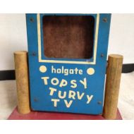 AmazingCollections Vintage Holgate Toy Topsy Turvy TV, Story of Little Red Riding Hood, 4 tiles with pictures on each side telling the story