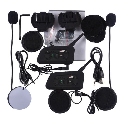  Amazingbuy 2 Sets Vnetphone V6 BT Intercom Bluetooth Interphone 1200M Range 6 Riders Motorcycle Helmet - Motorcycle Snowmobile Multi Interphone Headsets 6 Riders. Great for Skiing