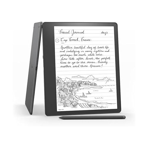  Amazon Kindle Scribe (64 GB) - 10.2” 300 ppi Paperwhite display, a Kindle and a notebook all in one, convert notes to text and share, includes Premium Pen