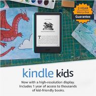 Kindle Kids (2022 release) - If it breaks, we will replace it, includes ad-free books, cover and adjustable light- Ocean Explorer