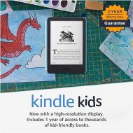 Kindle Kids (2022 release) - If it breaks, we will replace it, includes ad-free books, cover and adjustable light - Space Whale