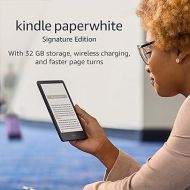 Amazon Kindle Paperwhite Signature Edition (32 GB) - With auto-adjusting front light, wireless charging, 6.8“ display, and up to 10 weeks of battery life - Without Lockscreen Ads - Black