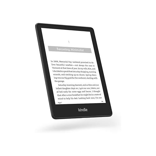  Amazon Kindle Paperwhite Signature Edition (32 GB) - With auto-adjusting front light, wireless charging, 6.8“ display, and up to 10 weeks of battery life - Without Lockscreen Ads - Black