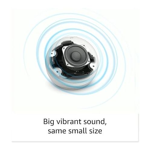  Echo Dot (5th Gen, 2022 release) | With bigger vibrant sound, helpful routines and Alexa | Glacier White