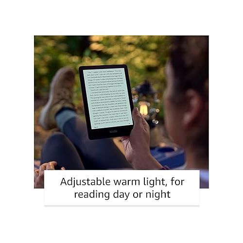  Amazon Kindle Paperwhite Signature Edition (32 GB) - With auto-adjusting front light, wireless charging, 6.8“ display, and up to 10 weeks of battery life- Without Lockscreen Ads - Denim