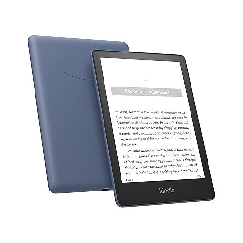  Amazon Kindle Paperwhite Signature Edition (32 GB) - With auto-adjusting front light, wireless charging, 6.8“ display, and up to 10 weeks of battery life- Without Lockscreen Ads - Denim
