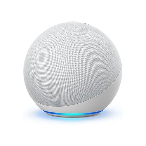  Echo (4th Gen) | With premium sound, smart home hub, and Alexa | Glacier White