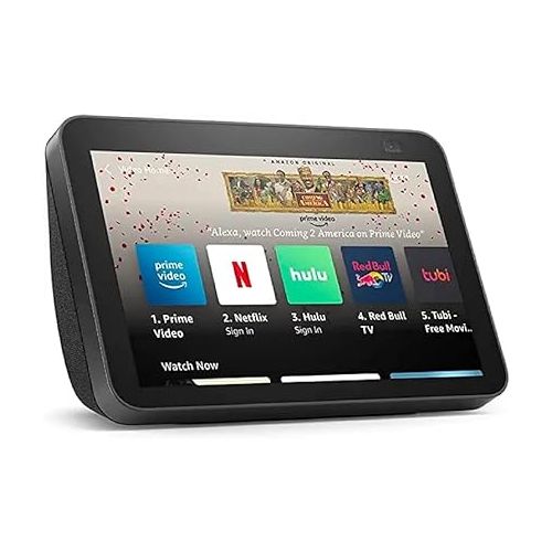 Certified Refurbished Echo Show 8 (2nd Gen, 2021 release) | HD smart display with Alexa and 13 MP camera | Charcoal