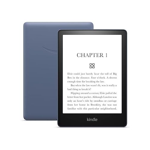  Amazon Kindle Paperwhite (16 GB) - Now with a larger display, adjustable warm light, increased battery life, and faster page turns - Denim