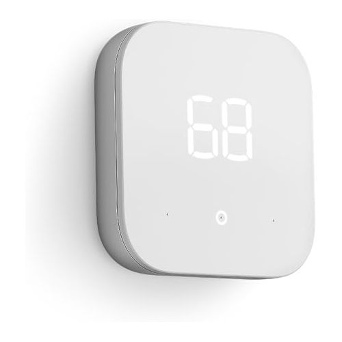  Amazon Smart Thermostat - Save money and energy - Works with Alexa and Ring - C-wire required