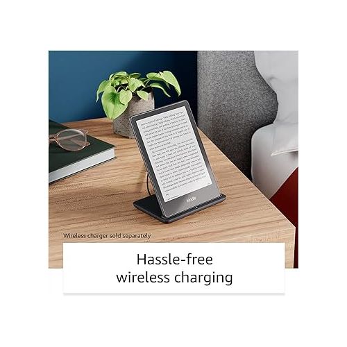  Amazon Kindle Paperwhite Signature Edition (32 GB) - With auto-adjusting front light, wireless charging, 6.8“ display, and up to 10 weeks of battery life- Without Lockscreen Ads - Agave Green