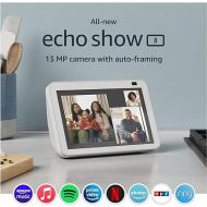 Certified Refurbished Echo Show 8 (2nd Gen, 2021 release) | HD smart display with Alexa and 13 MP camera | Glacier White