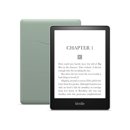  Amazon Kindle Paperwhite (16 GB) - Now with a larger display, adjustable warm light, increased battery life, and faster page turns - Agave Green