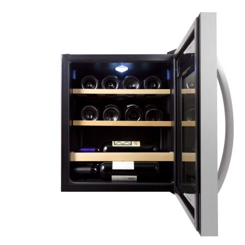  Amazon Allavino CDWR15-1SWT Wine Refrigerator, 12 Bottle, Stainless Steel