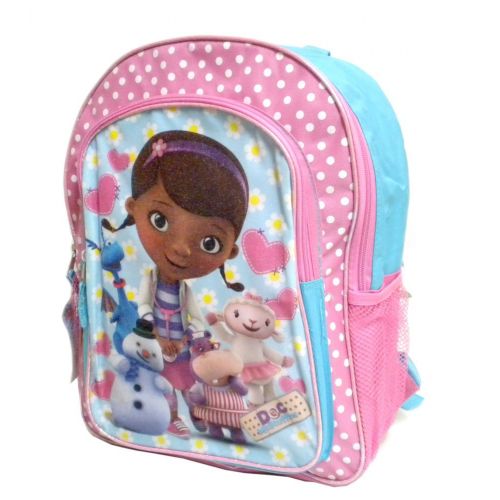 디즈니 Amazon Disney Doc Mcstuffins and Friends 16 Inch Large Backpack School Bookbag