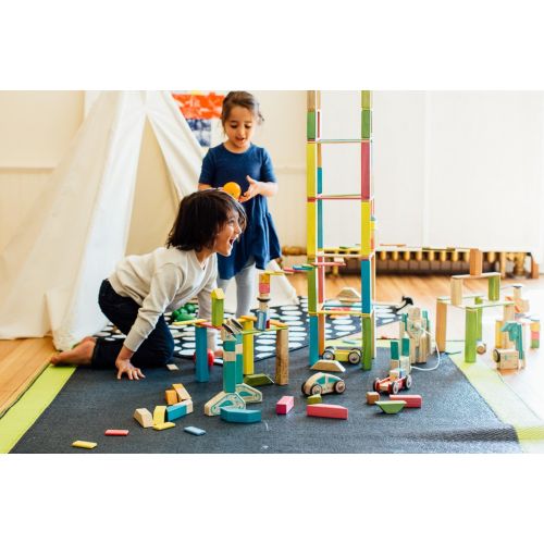  Amazon 42 Piece Tegu Magnetic Wooden Block Set, Sunset