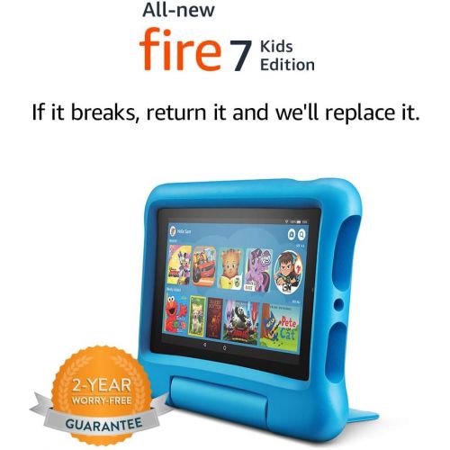  [아마존 핫딜] [아마존핫딜]Amazon All-New Fire 7 Kids Edition Tablet, 7 Display, 16 GB, Blue Kid-Proof Case