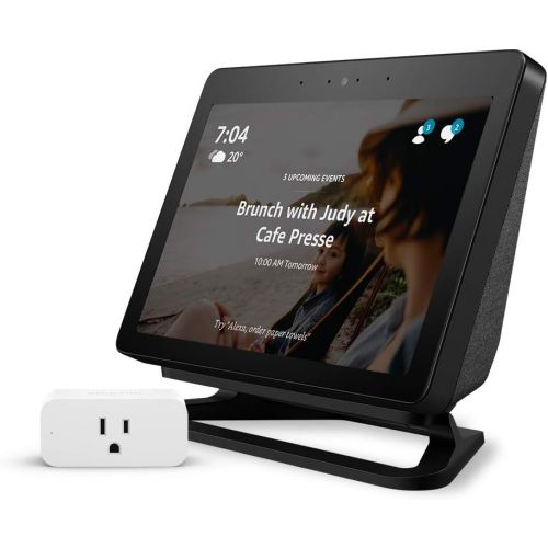  [아마존핫딜][아마존 핫딜] Echo Show (2nd Gen) + Echo Show Adjustable Stand + Amazon Smart Plug Bundle