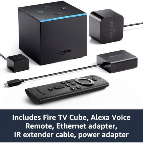  [아마존베스트]Amazon Fire TV Cube, hands-free with Alexa and 4K Ultra HD, streaming media player