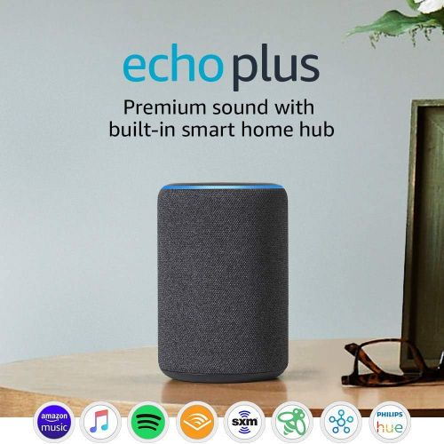  [아마존베스트]From: Echo Plus (2nd Gen) - Premium sound with built-in smart home hub - Charcoal