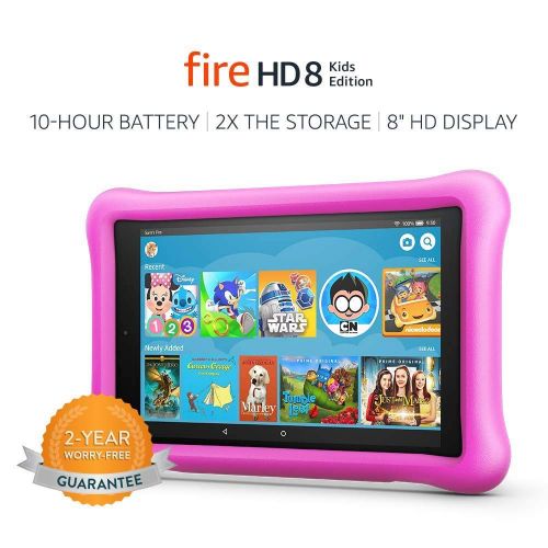  [아마존베스트]From: Fire HD 8 Kids Edition Tablet, 8 HD Display, 32 GB, Pink Kid-Proof Case