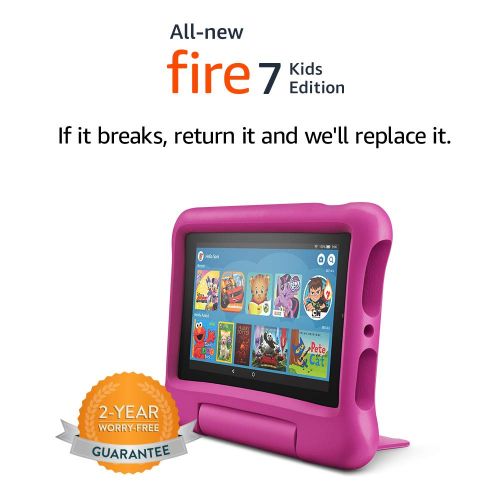  [아마존베스트]From: All-New Fire 7 Kids Edition Tablet, 7 Display, 16 GB, Pink Kid-Proof Case