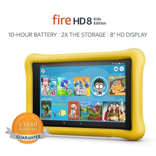  [아마존베스트]From: Fire HD 8 Kids Edition Tablet, 8 HD Display, 32 GB, Yellow Kid-Proof Case