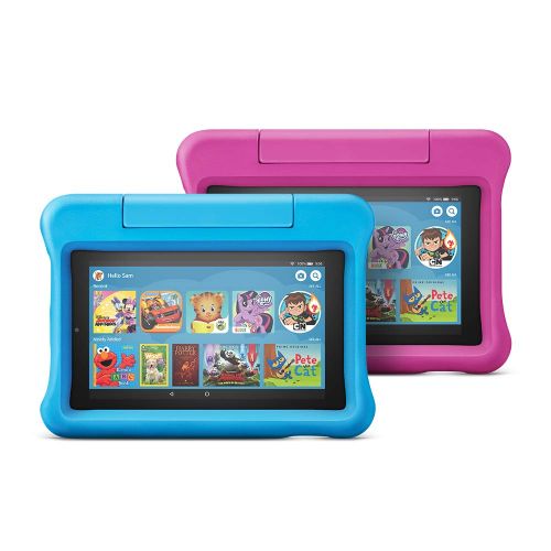  [아마존베스트]From: All-New Fire 7 Kids Edition Tablet 2-Pack, 16 GB, Blue/Pink Kid-Proof Case