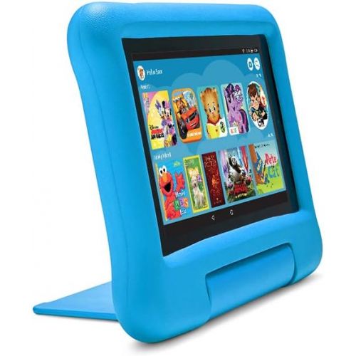  [아마존베스트]Amazon Kid-Proof Case for Fire 7 Tablet (Compatible with 9th Generation Tablet, 2019 Release), Blue