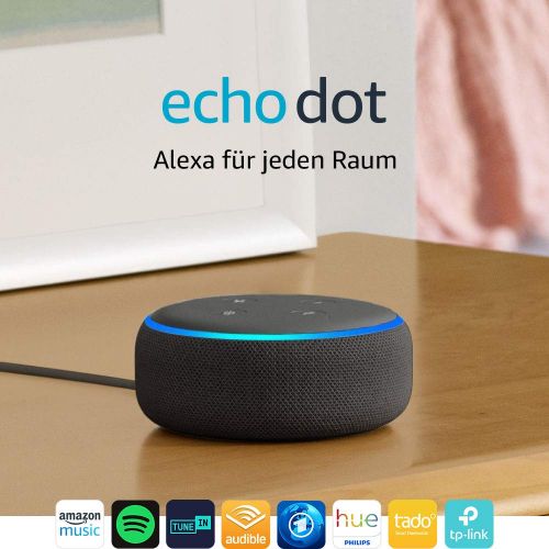  [아마존 핫딜]  [아마존핫딜]Amazon Echo Dot (3. Gen.) Intelligenter Lautsprecher mit Alexa, Anthrazit Stoff